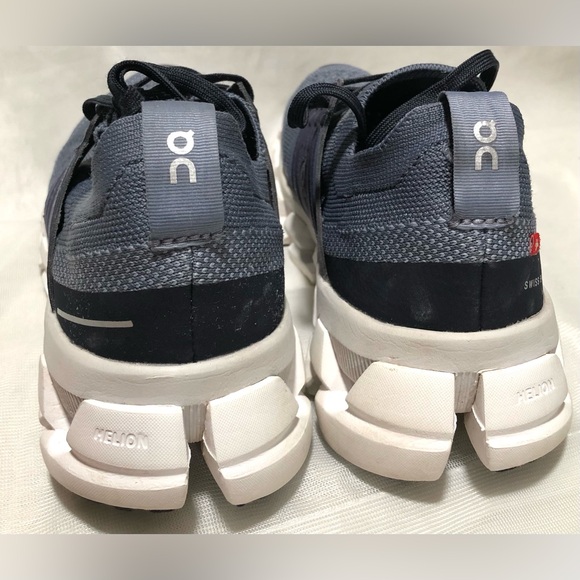 On Running Cloudstratus Blue and White Sneakers - Picture 6 of 10